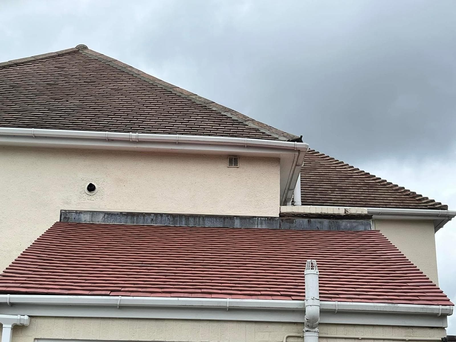 Finished Tile Roof Section