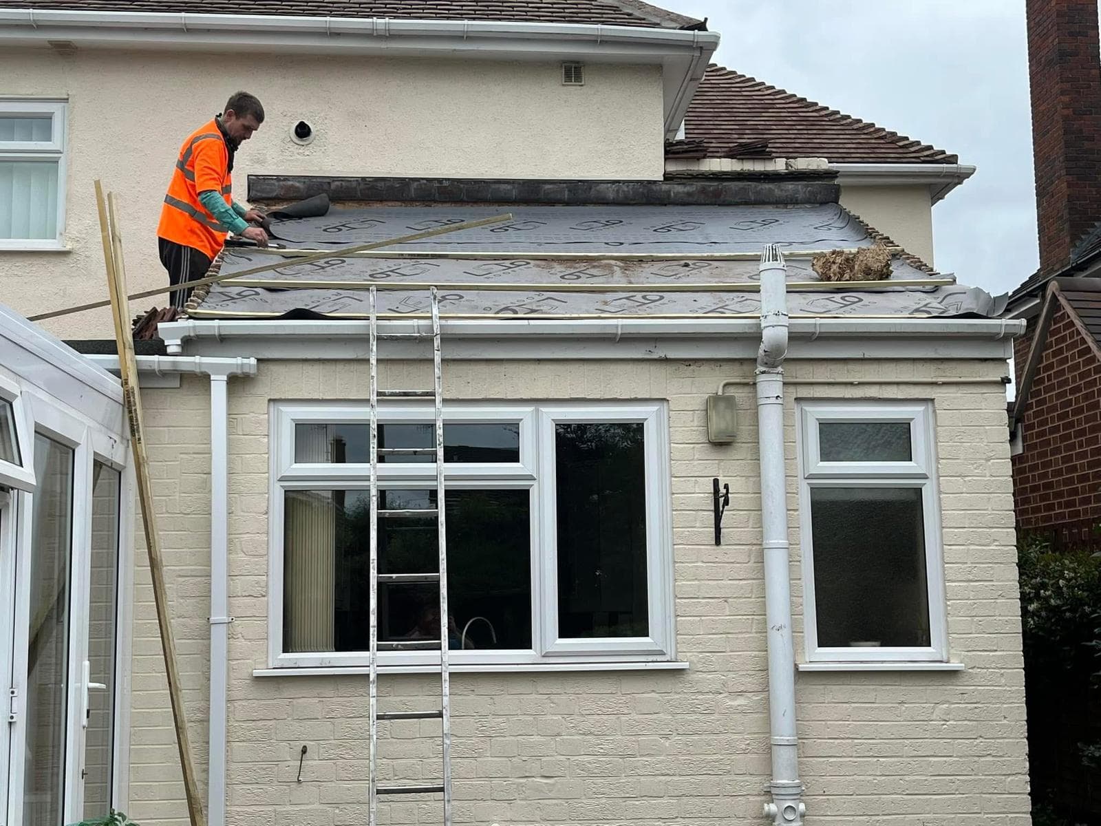 Roof Repair In Progress